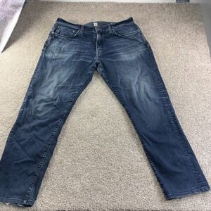 Agave Denim Classic Straight Jeans Men 36 Classic Wash Denim Casual Streetwear